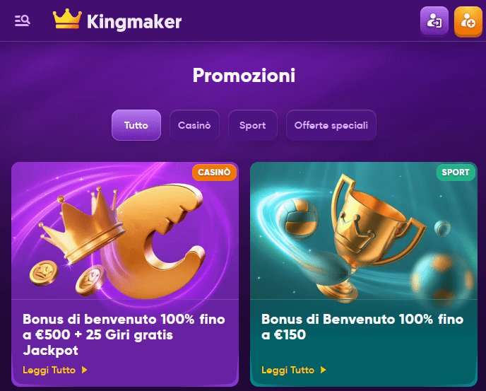 Introduzione, kingmaker casino app